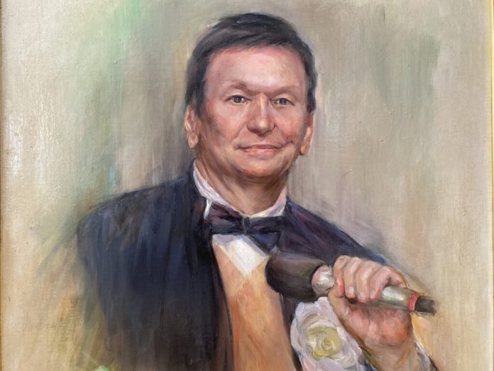 Bogusław Kaczyński na obrazie Barbary Rettinger © archiwum Fundacji ORFEO