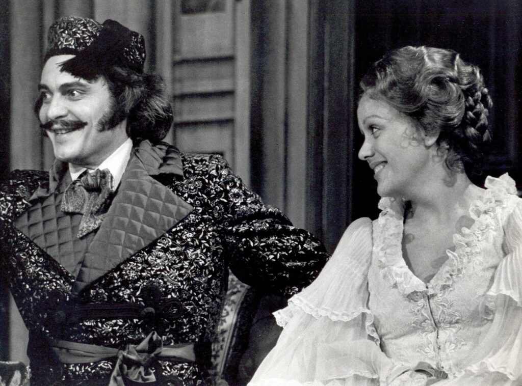 Ryszard Karczykowski jako Alfred i Kiri Te Kanawa jako Rozalinda (Covent Garden, 1977) © archiwum prywatne