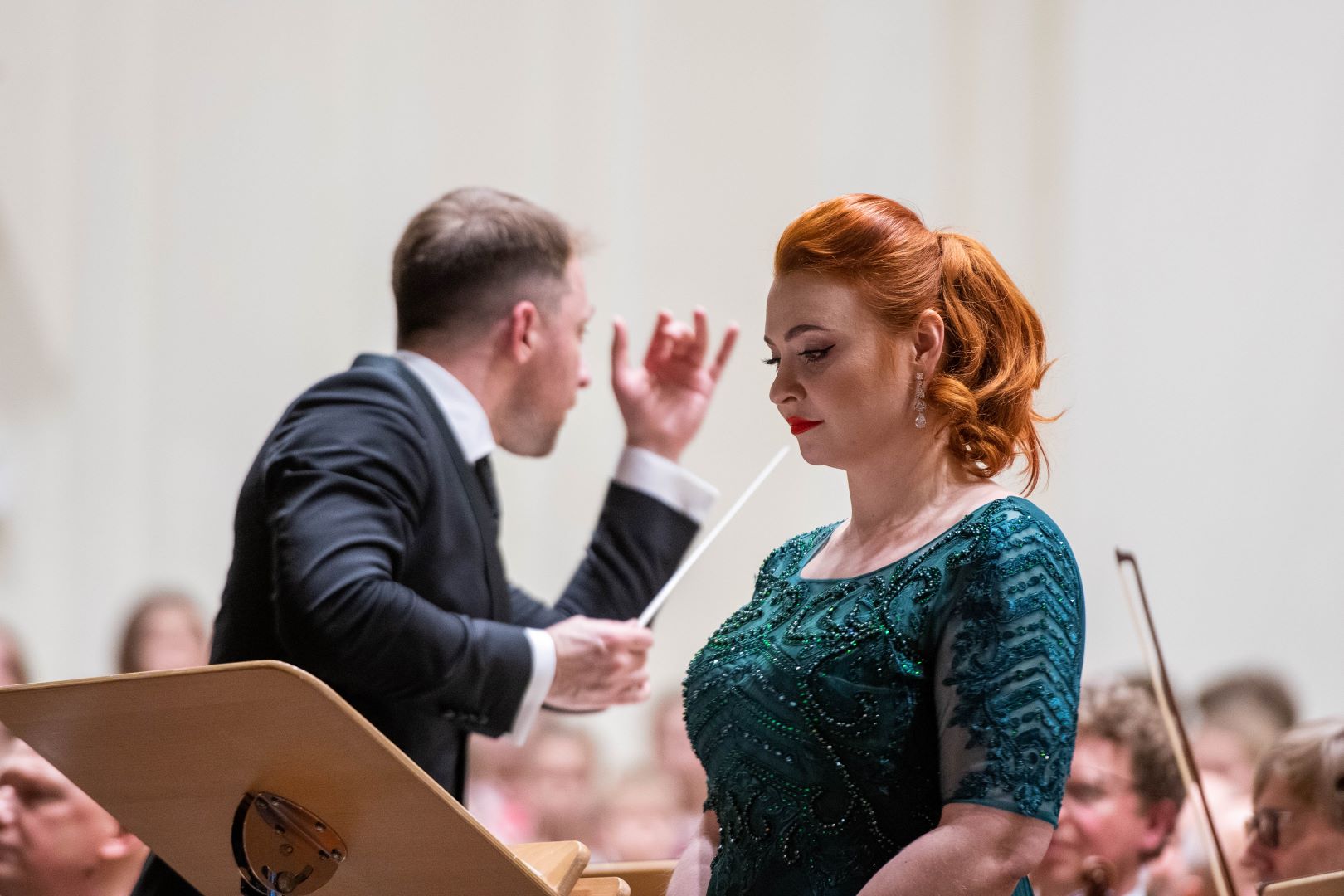 Alexander Humala i Ewa Tracz podczas „Carmina Burana” w Filharmonii Krakowskiej © Krzysztof Kalinowski