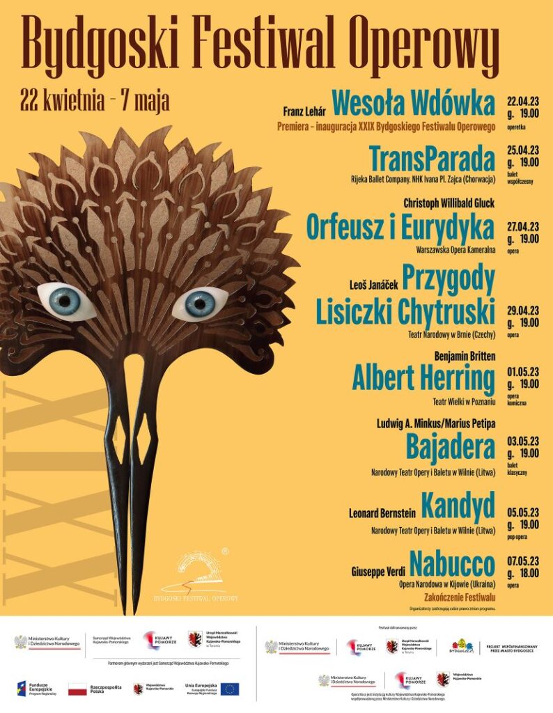 XXIX Bydgoski Festiwal Operowy – plakat © mat. Opery Nova