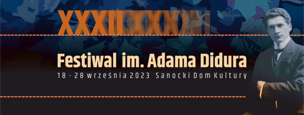 XXXII Festiwal im. Adama Didura - plakat