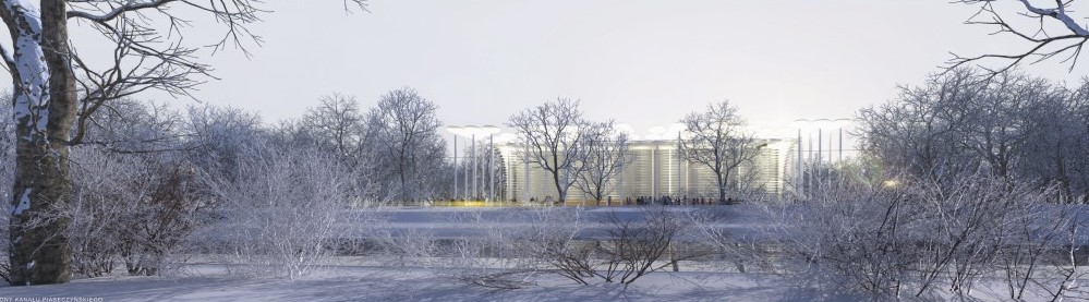 Wizualizacja nowej siedziby teatru Polskiej Opery Królewskiej © Biuro Architektoniczne „Stelmach i Partnerzy”