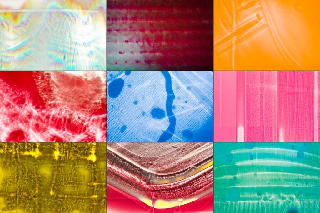 „Bielogram”. Collage z fotografii abstrakcyjnych Krzysztofa Bielińskiego ©Krzysztof Bieliński 
