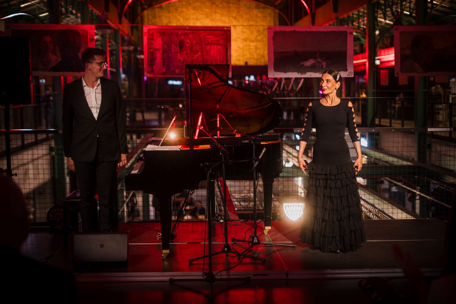 Jan Olesz i Małgorzata Matuszewska. „Midnight Concert” w Hali Koszyki © Aleksander Jura | Hala Koszyki