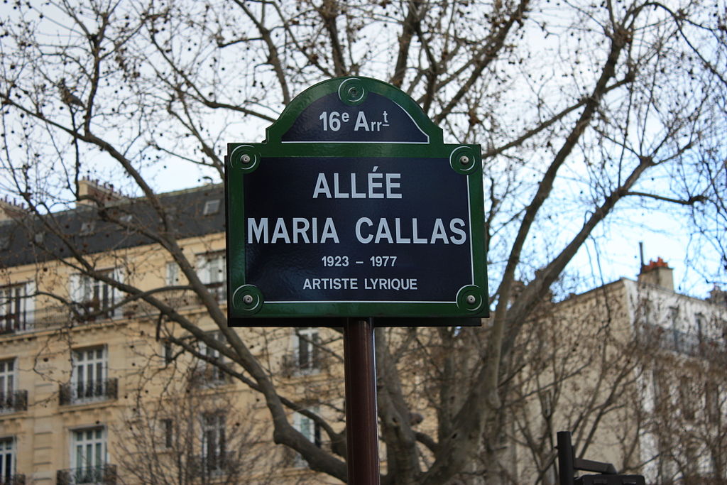 Aleja Marii Callas w Paryżu © Georgios Michalogiorgakis, CC BY-SA 2.0, Wikimedia Commons