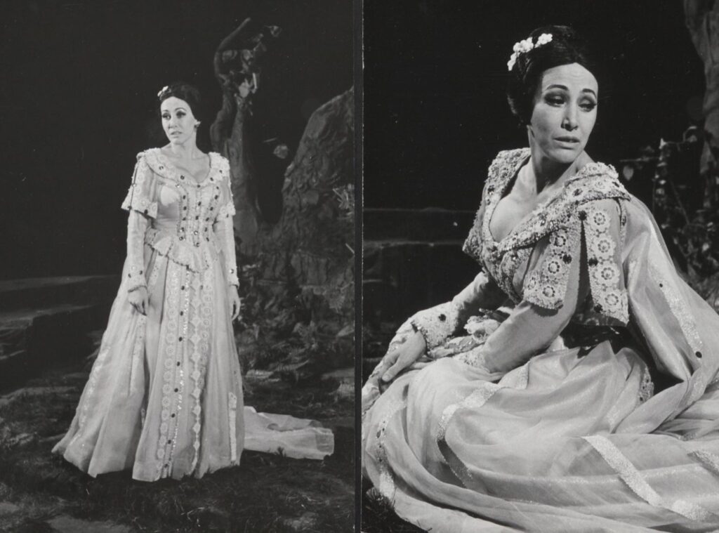 Urszula Koszut jako Łucja z Lammermoor na scenie Teatru Wielkiego – Opery Narodowej © archiwum Teatru Wielkiego 