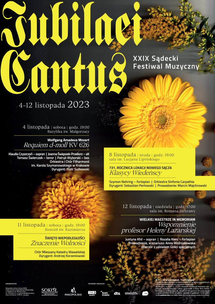 Plakat Festiwalu „Iubilaei Cantus” 