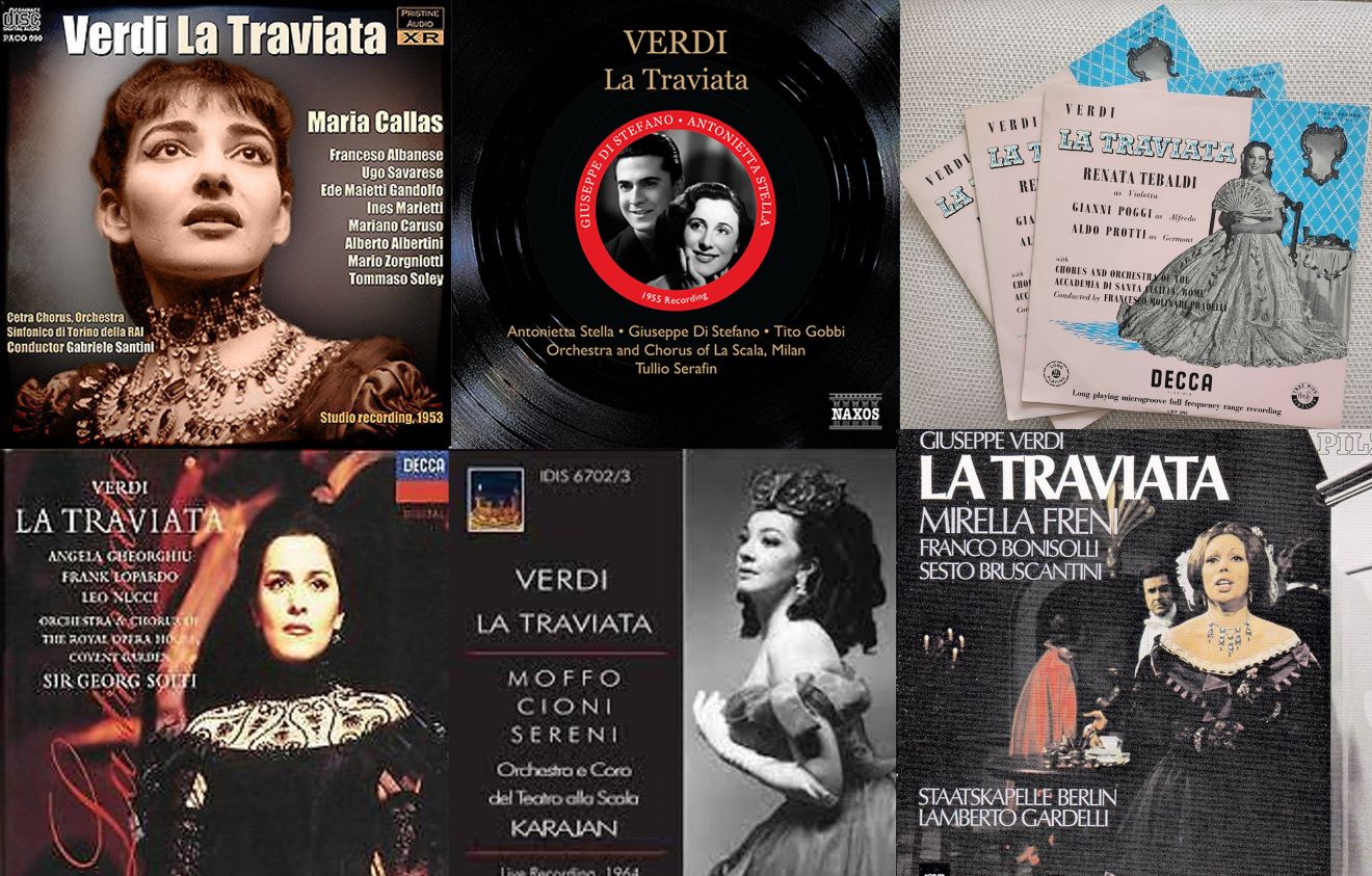 Wybrane nagrania płytowe „Traviaty” Giuseppe Verdiego