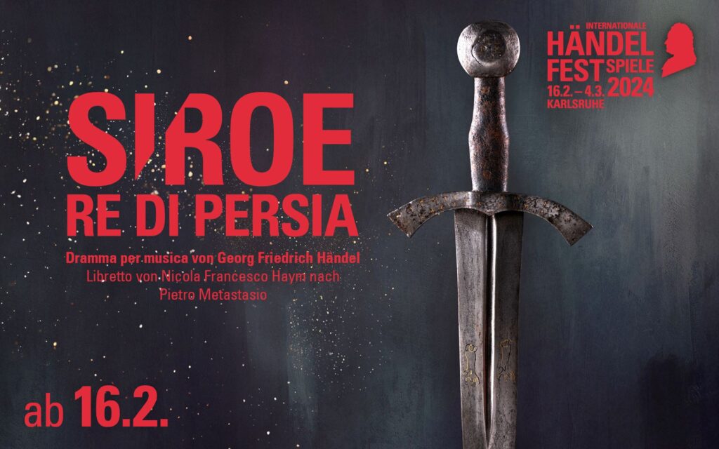 Plakat do „Siroe, re di Persia” w Karslruhe © materiały prasowe Staatstheater Karlsruhe