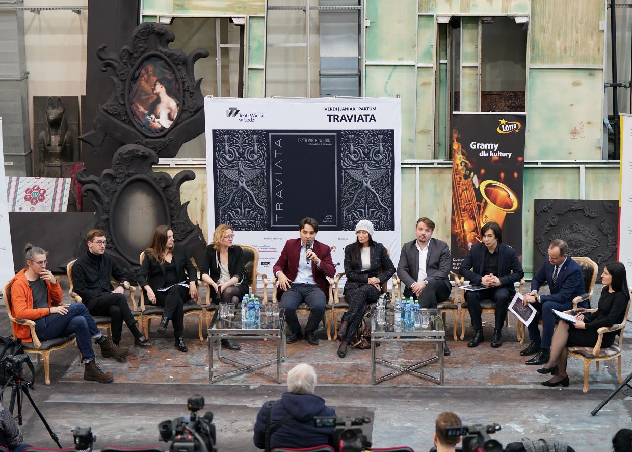Konferencja prasowa przed premierą „Traviaty” w Teatrze Wielkim w Łodzi © Joanna Miklaszewska