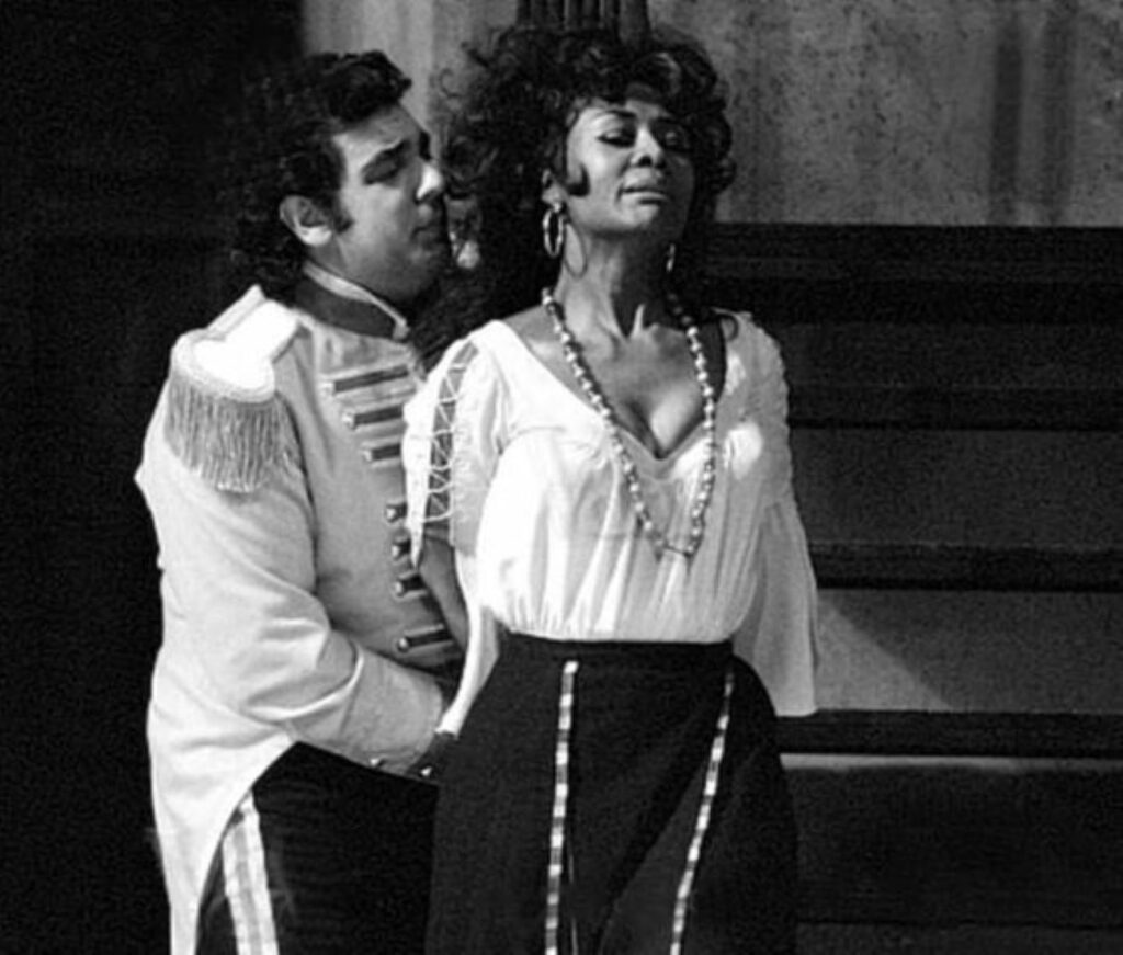 Shirley Verrett i Plácido Domingo w „Carmen", Londyn 1973 © Pinterest
