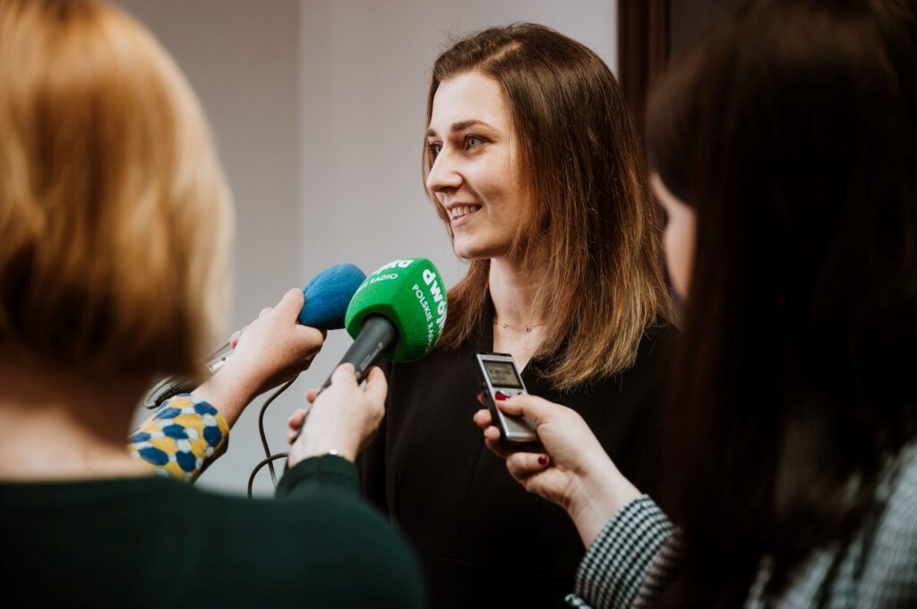 Paula Lis-Sołoducha podczas konferencji prasowej NIMiT © Radek Zawadzki