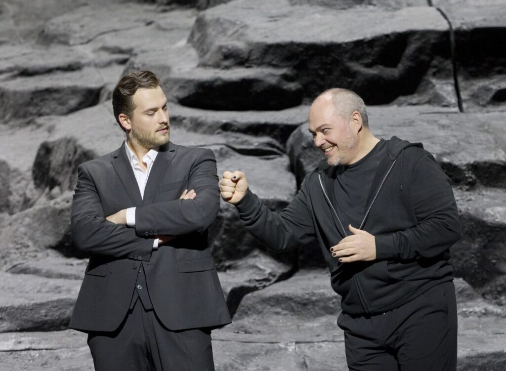 Andrzej Filończyk (Don Giovanni) i Christopher Maltman (Leporello) © Wiener Staatsoper / Michael Pöhn