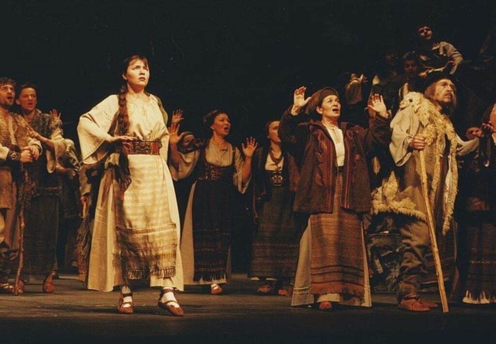 Tatiana Zacharczuk jako Halka na scenie Teatru Wielkiego, 1995 © Krzysztof Wojciechowski 