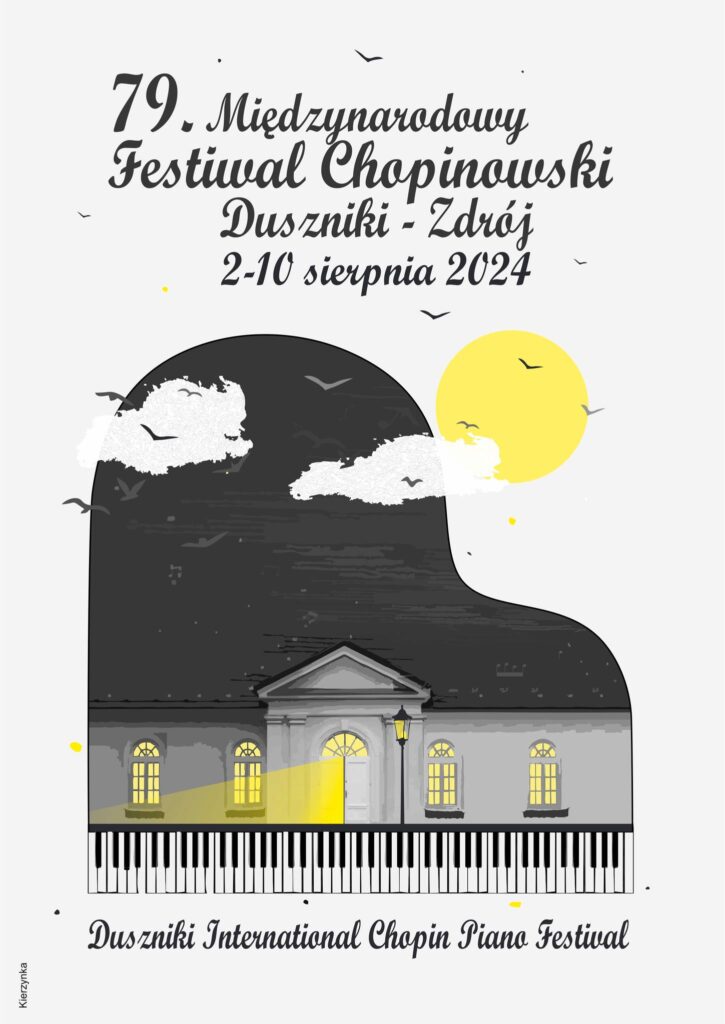 79. Międzynarodowy Festiwal Chopinowski w Dusznikach-Zdroju. Plakat Festiwalu