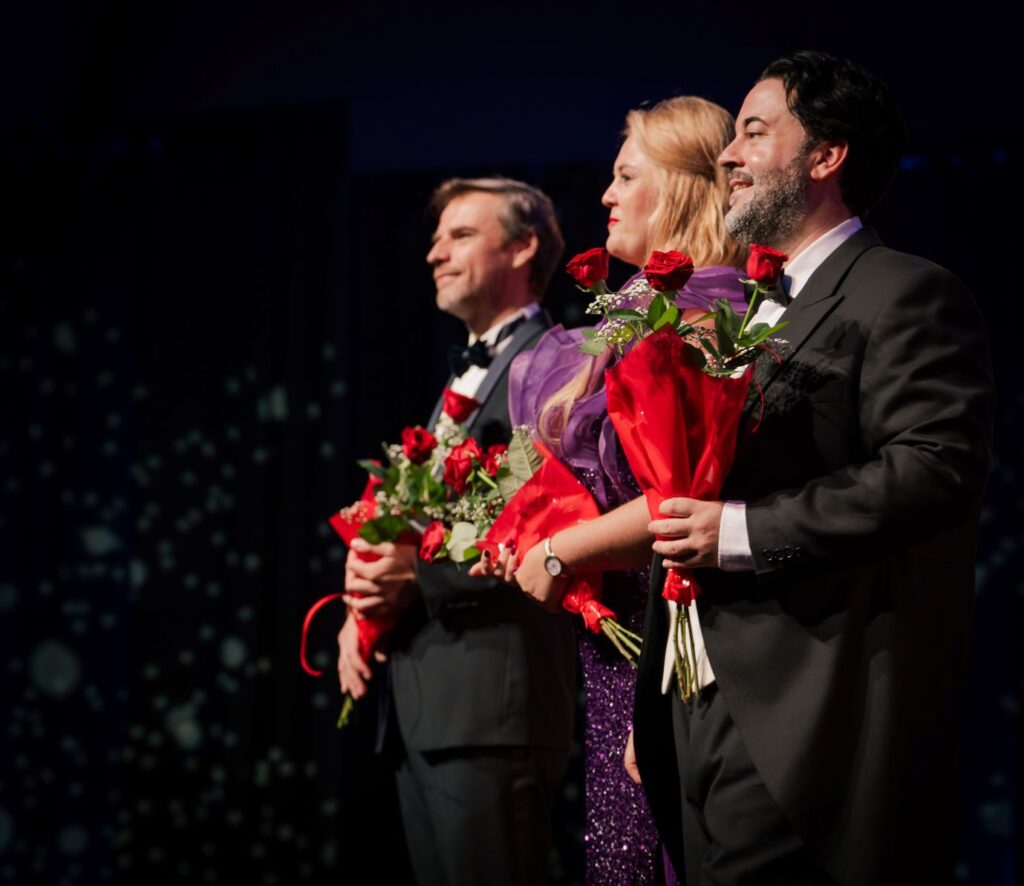 Marek Ruszczyński, Iwona Sobotka i David Baños w koncercie „Tribute to Puccini” 24. edycji „Ogrodów Muzycznych” © Qinke Chang