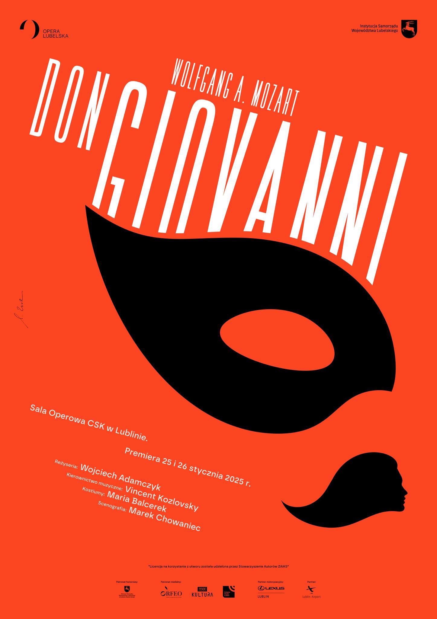 „Don Giovanni” w Operze Lubelskiej – plakat do spektaklu © materiały prasowe