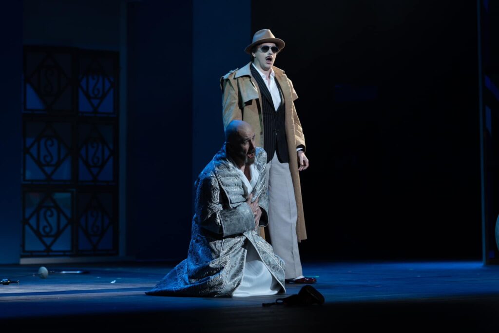 „Don Giovanni” w Operze Lubelskiej. Rafał Siwek (Komandor) i Daniel Mirosław (Don Giovanni) © Natalia Rudenco