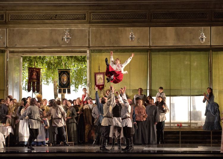 Scena z „Eugeniusza Oniegina” © Ken Howard / Met Opera