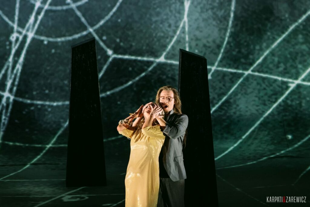 Anna Radziejewska (Venus) i Paweł Michalczuk (Adonis). „Venus and Adonis” w Polskiej Operze Królewskiej © Karpati & Zarewicz, materiały Polskiej Opery Królewskiej