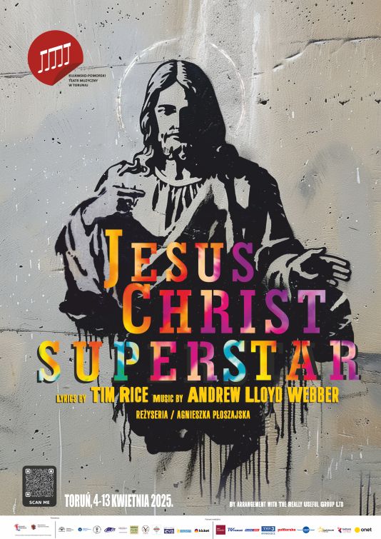 Plakat do „Jesus Christ Superstar” w Kujawsko-Pomorskim Teatrze Muzycznym w Toruniu © materiały prasowe 