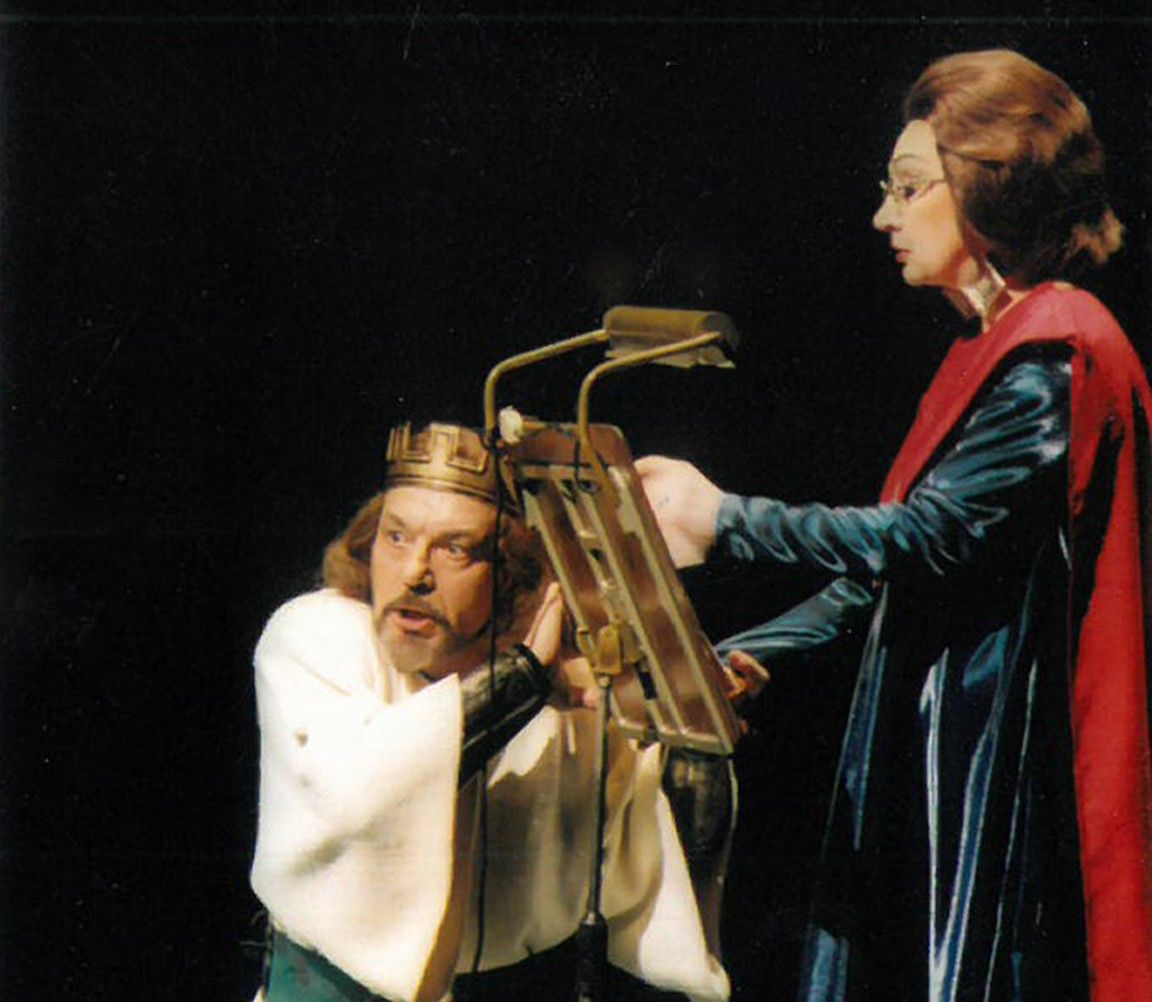 Krystyna Rorbach (Lady Makbet), Renato Bruson (Makbet), 2001 © Chwalisław Zieliński, Cyfrowe Muzeum Teatru Wielkiego w Łodzi