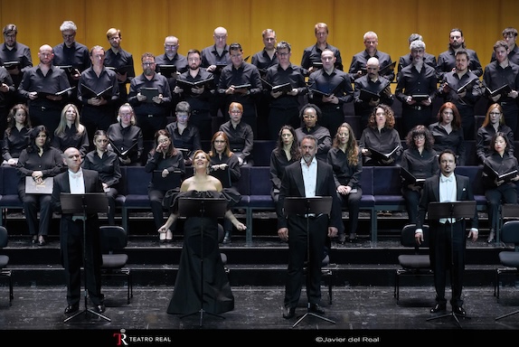 Michael Fabiano (Foresto), Sondra Radvanovsky (Odabella), Christian Van Horn (Attila), Artur Ruciński (Ezio) © Javier del Real | Teatro Real w Madrycie