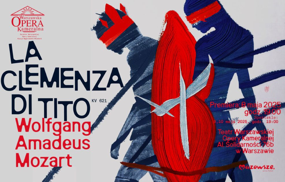 Plakat do „La clemenza di Tito” w Warszawskiej Operze Kameralnej © materiały prasowe