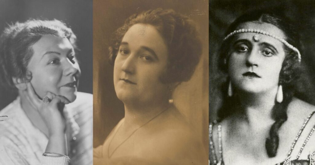 Maria Janowska-Kopczyńska, Franciszka Platówna-Rotter i Liliana Zamorska © domena publiczna 