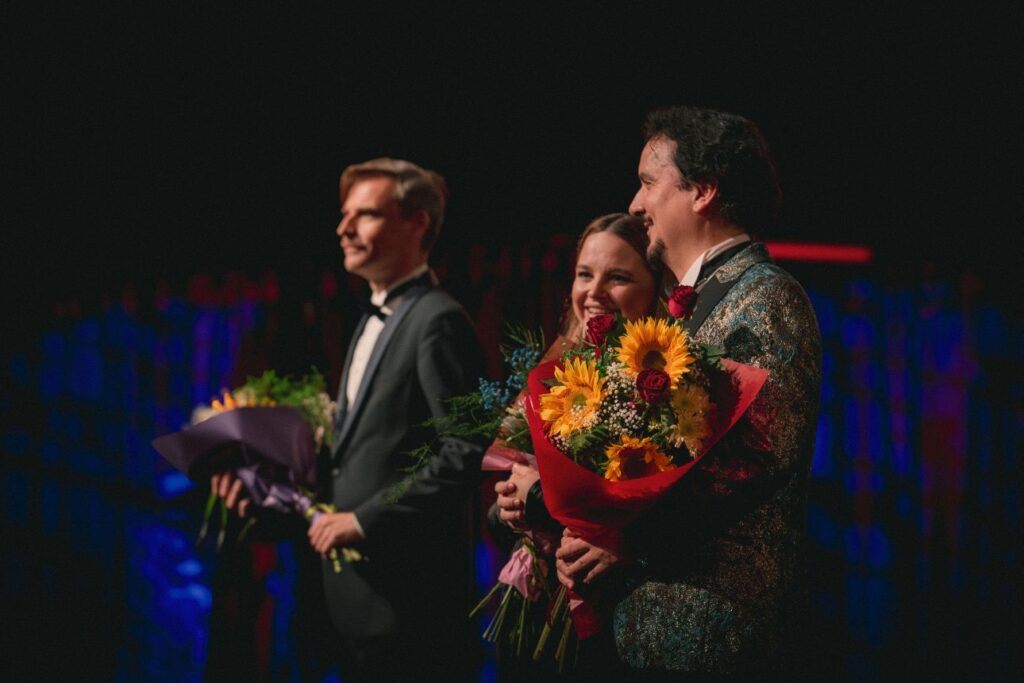 Marek Ruszczyński, Gabriela Legun i Artur Ruciński na Ogrodach Muzycznych © Qinke Chang