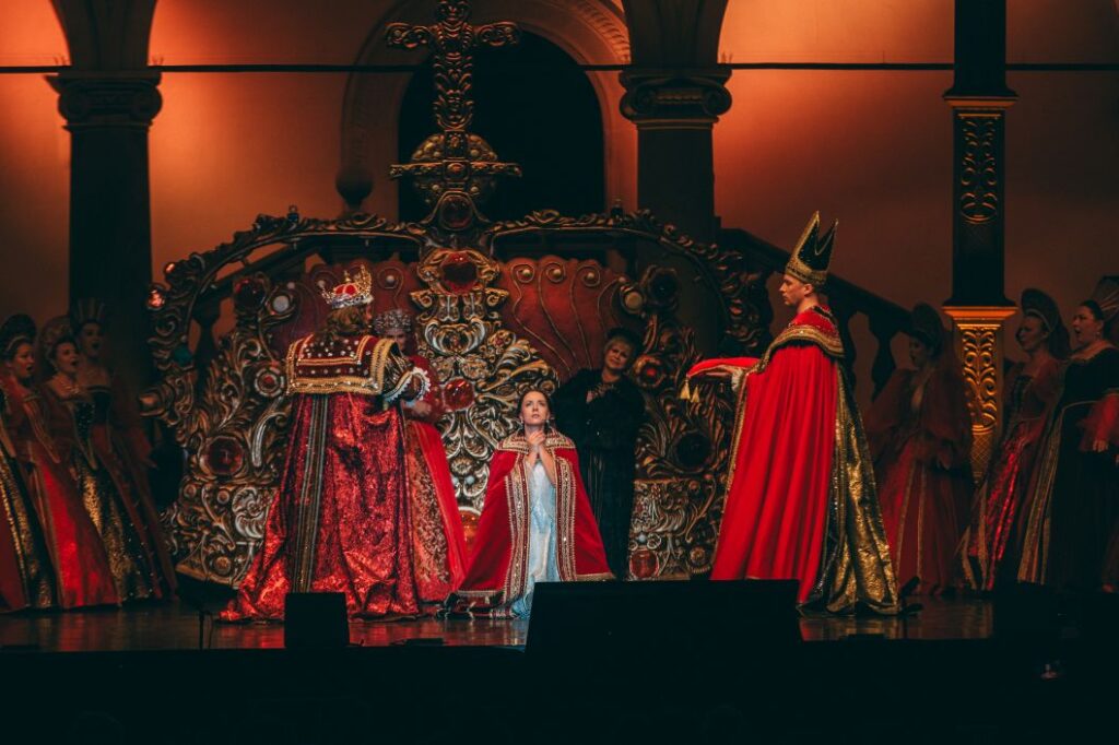 Paula Maciołek. „Bona Sforza” Zygmunta Krauze na Wawelu © Andrii Kotelnikov / Opera Krakowska
