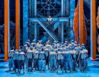„Lohengrin” w Bayreuth, scena zbiorowa z II aktu © Bayreuther Festspiele/ Enrico Nawrath