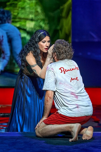 Ekaterina Gubanova (Kundry), Andreas Schager (Parsifal) © Enrico Nawrath/ Bayreuther Festspiele