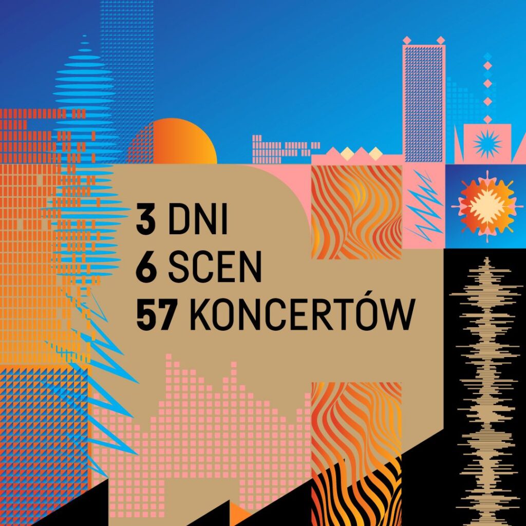 „Wibracje Miast”. 15. edycja Szalonych Dni Muzyki – plakat © materiały prasowe