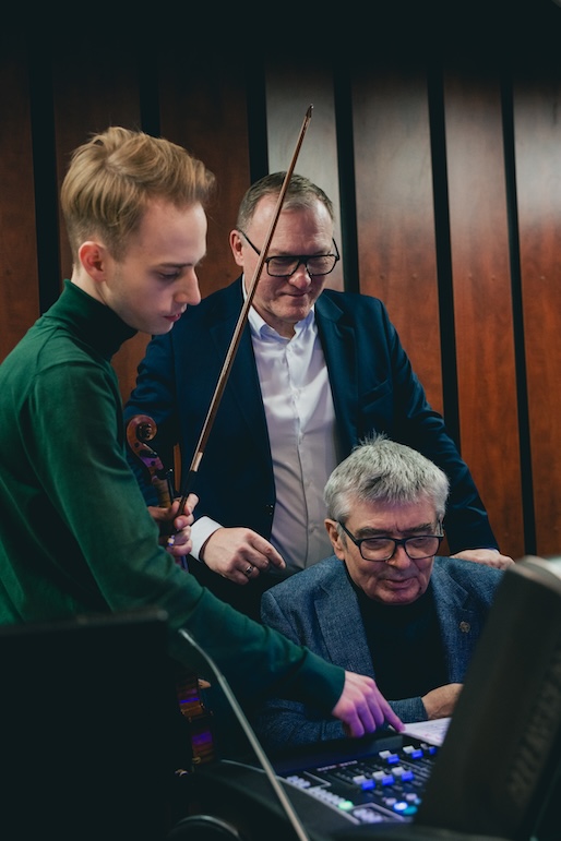 Sesja nagraniowa płyty Harmonies of Revival © Maciej Rybicki/ Akademia Muzyczna w Gdańsku