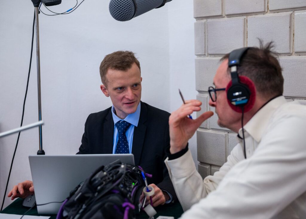 Dr Rafał Jaworski – ekspert AI i Sebastian Stieler – twórca narzędzia Juror AI © archiwum Stowarzyszenia im. B. Paprockiego