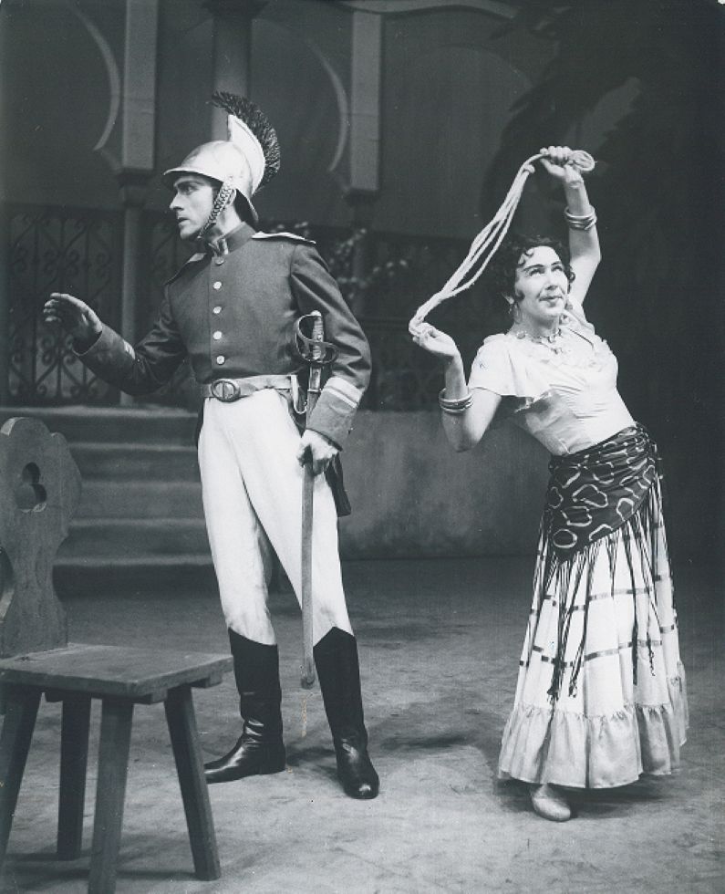 Janina Romańska (Carmen), Stanisław Romański (Don José) © Marian Kornicki/ archiwum Opery Wrocławskiej