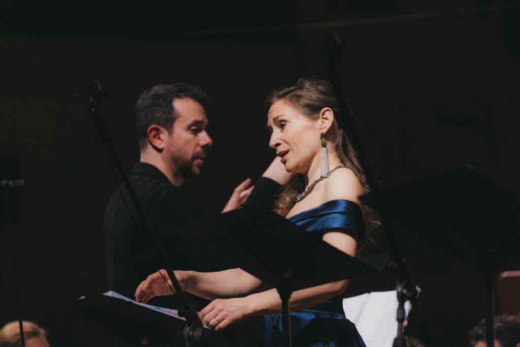 Francesco Corti i Sabine Deveieilhe (Kleopatra) © Grzesiek Mart / Filharmonia Narodowa