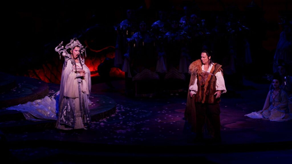 Aleksandra Kurzak (Turandot) i Roberto Alagna (Kalaf) w Florida Grand Opera w Miami © Lewis Valdes