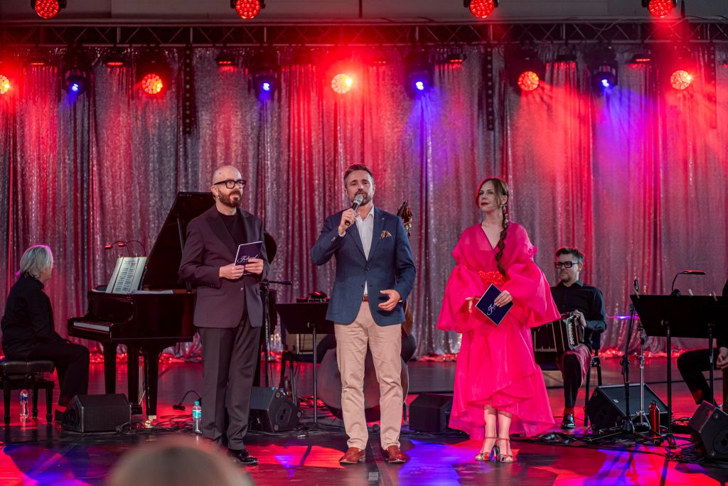 Robert Kamyk, Prezydent Michał Litwiniuk i Gabriela Kuc-Stefaniuk