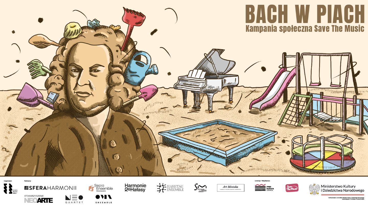 Baner projektu „Bach w piach” © materiały prasowe