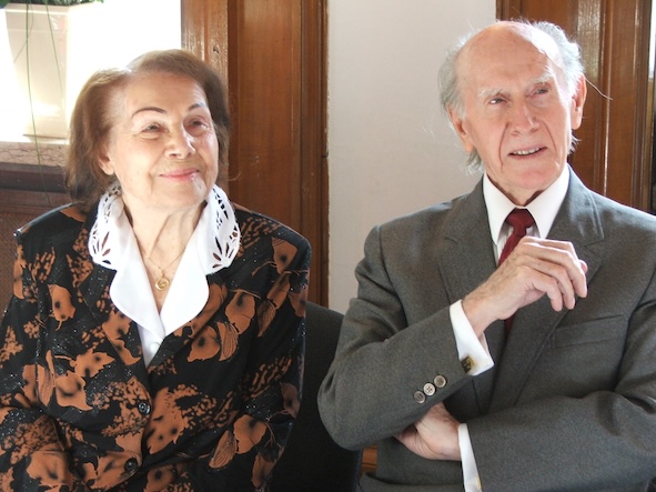 90. urodziny Weroniki Pelczar: Weronika Pelczar (sopran), Stanisław Romański (tenor) © Michał Stankiewicz/ z Archiwum Teatru Wielkiego im. Stanisława Moniuszki w Poznaniu