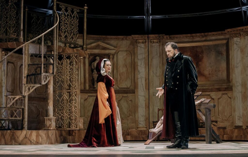 Olga Busuioc (Tosca) i Krzysztof Szumański (Scarpia) © Andrii Kotelnikov
