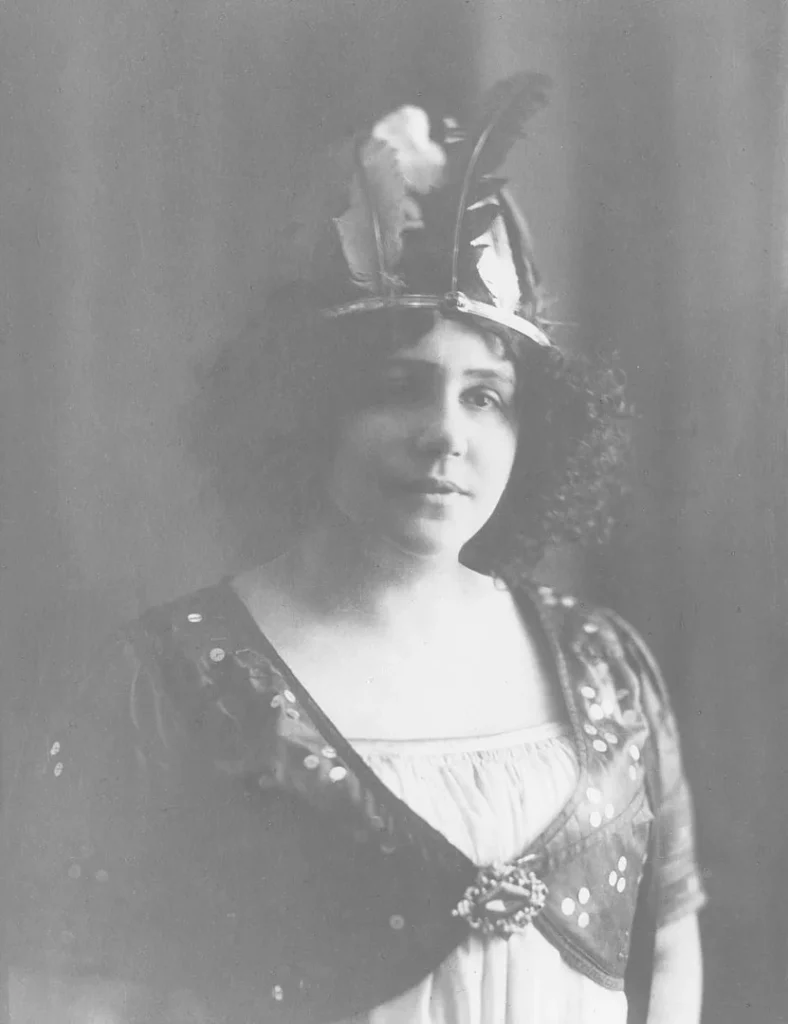 Helena Zboińska-Ruszkowska w roli Brunhildy w „Walkirii” w Warszawie w 1920 roku © Reprodukcja: Stefan Deptuszewski/ archiwum TW-ON