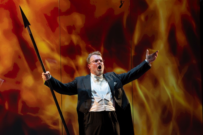 Tomasz Konieczny w roli Wotana w „Walkirii” w Budapeszcie © János Posztós/ Müpa Budapest