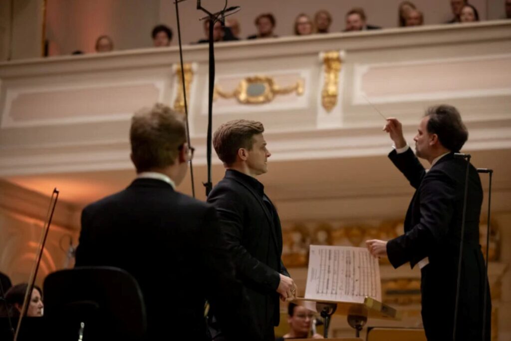 Petr Nekoranec i Łukasz Borowicz © materiały prasowe Filharmonii Poznańskiej