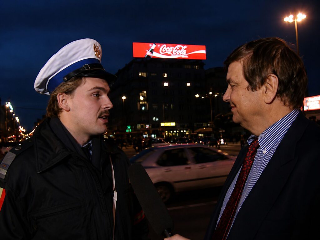 Tomasz Konieczny i Bogusław Kaczyński w „Słowiku Warszawy”, 1995 rok © archiwum TVP