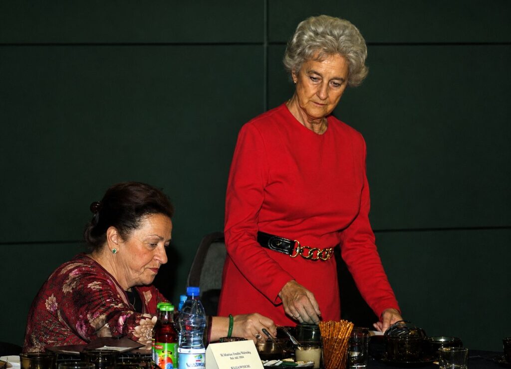 Ileana Cotrubas i Helena Łazarska na na X Międzynarodowym Konkursie Sztuki Wokalnej im. Ady Sari w 2005 roku w Nowym Sączu © archiwum MCK Sokół