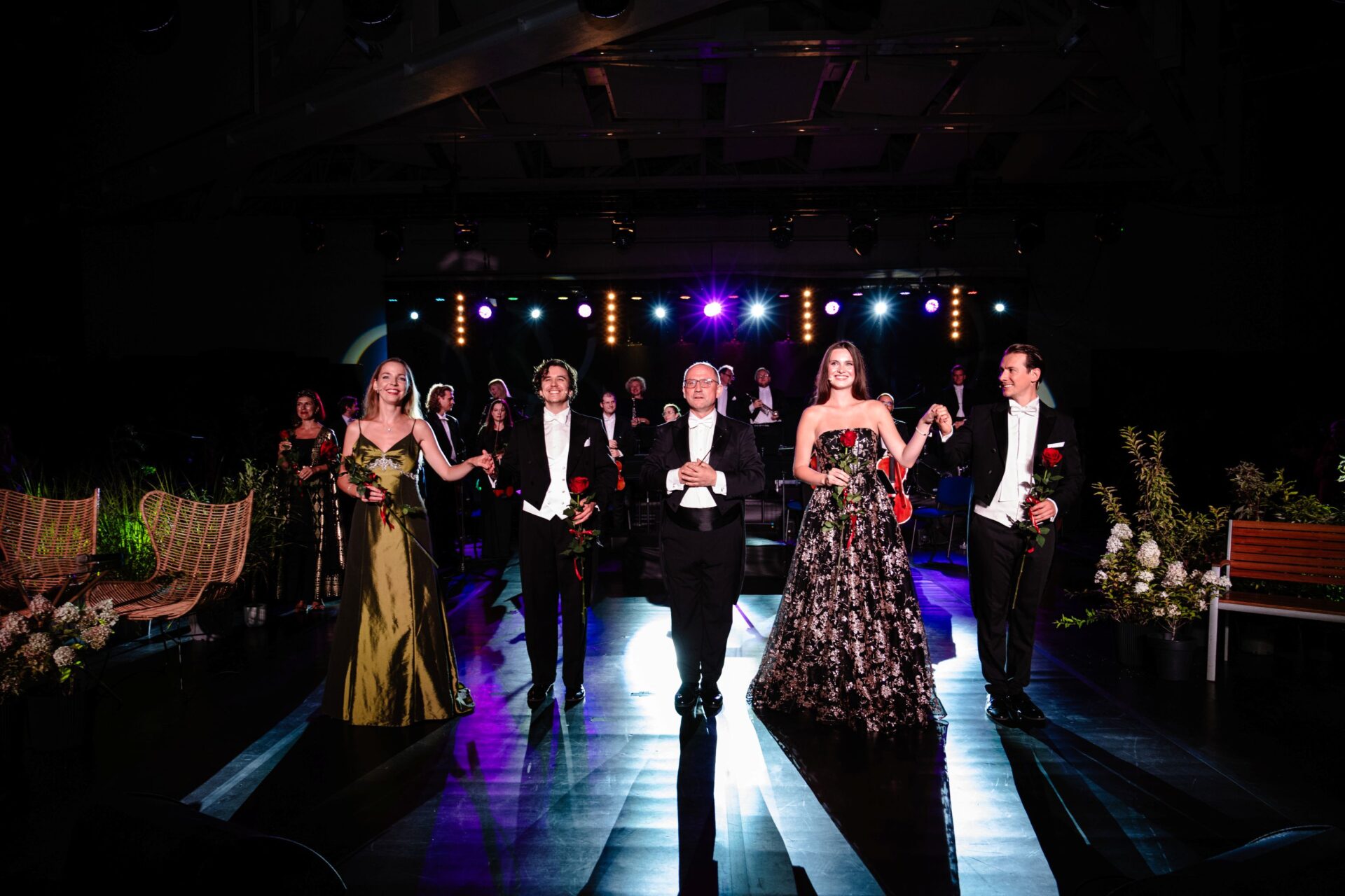 Maria Olender (sopran), Michał Ryguła (tenor), Mieczyslaw Smyda (dyrygent), Karolina Nosowska (mezzosopran) i Michał Janicki (baryton) © Miasto Biała Podlaska